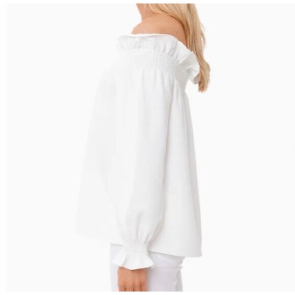 TUCKERNUCK White Off The Shoulder Marguerite Top NWT Size XS - Picture 5 of 12